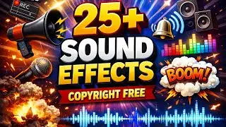 copyright free✅ sound effects | 25+ sound effects pack 🤩 | free sound effects for youtube #sound 