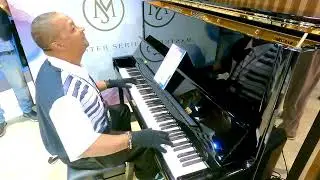 Kris Nicholson Test Drives the New Kawai MS-134bUpright at NAMM 2026