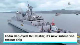 Indian Navy joins submarine rescue drill in the South China Sea.