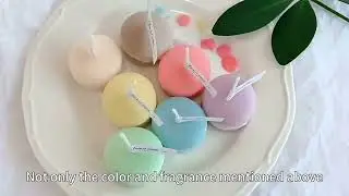 French Macarons Rustic Candle