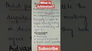 What is Arbitration?