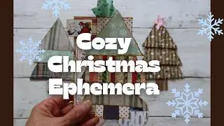 Holiday Journal Ephemera Ideas 🌟 Layered Trees & Cozy Ornament Tags