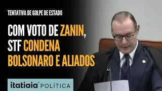 COM VOTO DE ZANIN, STF CONDENA BOLSONARO E ALIADOS POR TENTATIVA DE GOLPE DE ESTADO