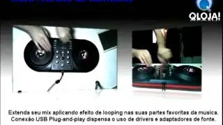 Mesa DJ Discover Ion Icue3 Controlador Conex&atilde;o Usb p/ Pc