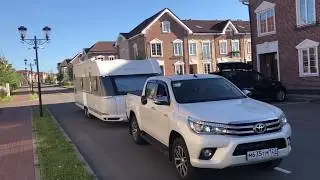 Так встречают прицеп опытные караванеры. Передача  Hobby Prestige 720 KWFU перед выездом в Норвегию