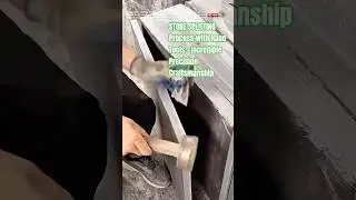STONE SPLITTING Process with Hand Tools &ndash; Incredible Precision Craftsmanship #short