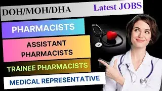 DHA DOH MOH PHARMACISTS | Dr.Razziq 296 | UAE & Gulf Region | DAILY MEDICAL JOBS |#pharmacists #jobs