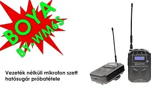 BOYA BY-WM6S vezet&eacute;k n&eacute;lk&uuml;li mikrofon szett hat&oacute;sugara