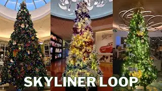Christmas Resort Hopping on Disney's Skyliner Resorts, Pop Century, Art, Caribbean Beach and Riviera