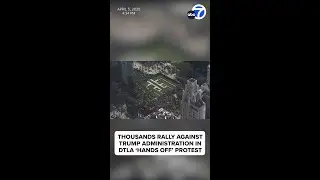 Thousands in SoCal join national 'Hands Off!' protest against Trump and Musk