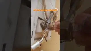 AC two service valve leak #airconditioner #video #homeappliance #viral #short