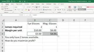 A simple theory of constraints example