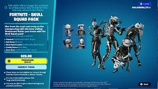 FORTNITE BUYING SKULL SQUAD PACK