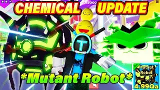 ME ULTRA NOOB HATCHED The First SECRET PET *Mutant Robot* 5Q Stats Chemical Update Clicker Sim🍀!