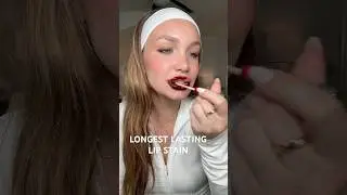 longest lasting lip stain from Amazon! #lipstain #amazonfinds #amazonfavorites #makeuptutorial ￼