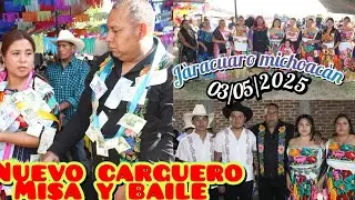 Nuevo carguero santa cruz y baile familia Santiago Carlos en jarácuaro michoacán 2025