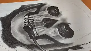 shading process of ghost drawing | timelapse video | Yash mestry|☠️