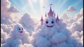 Fluffy Clouds Rolled Through the Sky | Calming Cloud Song for Kids | Peaceful Nursery Rhyme