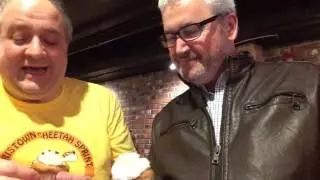 Mayor Dougherty & John Coyle try MoPweeze Vegan Cupcakes