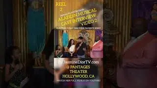 #shorts 2 ALADDIN MUSICAL Cast Interviews, 