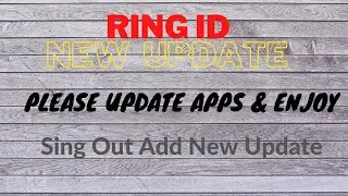 Ring ID New Option Sing Out Add, RING ID 2021 New Update