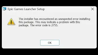 🇪 Epic Games Launcher error 2755