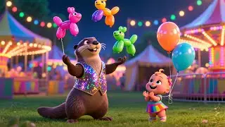 Otter Juggles at the Fair 🎪🦦 | Fun Imaginative Song for Toddlers | Playful Nursery Rhyme