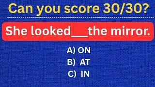 Can You Choose the Right Preposition? 💡 30 Tricky English Questions! #prepositions #englishquiz