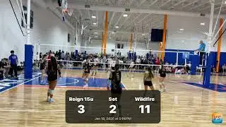Reign 15u Gold vs Wildfire - set 2 / at MLK Volleyball Summit Wellington 2026 / January 18, 2026