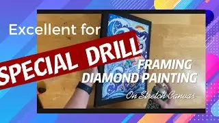 How to Frame a Diamond Painting Using A Stretch Canvas # unique ways to frame diamond paintings