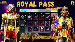 Royal pass M20 rewards | uc giveaway on 1k