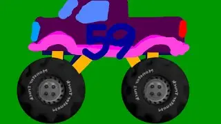 GREEN SCREEN PURPLE 💜 🟣 MONSTER TRUCK 