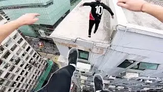 Storror Jumping above roof Top roof jumping gone wrong