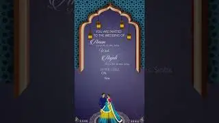 SHORTS  Whatsapp Wedding Invitation E-Cards Template Video After Effect Premium Pro |P-N06| SaveDate