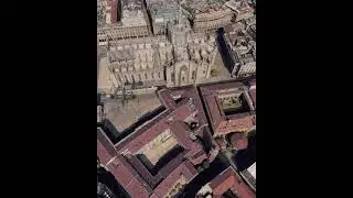Monster Drone Appears in Milan Cathedral, Italy | 3D Animation #aircraft