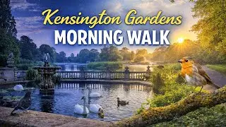 Silent Morning Walk in Kensington Gardens | 7AM to Daylight | Natural Sounds