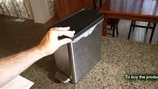 SMARTEST 2.6 Gallon Stainless Steel Trash Can ---- works with grocery bags!  REVIEW
