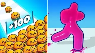 Food Run Vs Blob Shape Shifting 3D🔥🔥🔥All New Update Max Levels Gameplay HF1A