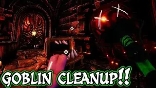 Meg Joins to Clean Up Blood in the Dungeons!! | Goblin Cleanup w/ Meg