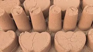 ASMR: Handmade Gritty Red Texture Dry Water Crumbling #asmr #crunchycrumbles 
