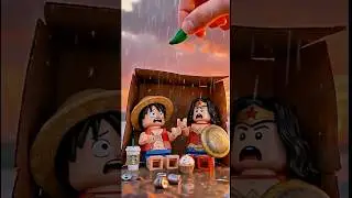 ❤️The price of kindness&hellip; what happened to Luffy and Wonder Woman?#lego #luffy #wonderwoman