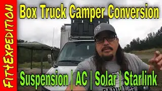 Box Truck #Camper Conversion Upgrades | suspension | #solar | #RV steps | driving lights | AT tires