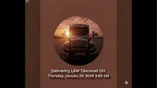 1-29-26  Live OTR Trucking from Farmer Cily IL to Cincinnati Ohio.