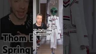 ALIEN SUPERSTAR 👽🛸✨ Thom Browne весна 2026 #обзор #мода #подиум #модныйпоказ