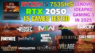 RTX 2050 Laptop : Test in 15 Games in 2025 - Worth For Mordern Games?