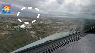 Amazing 4k cockpit landing video in the mountains, Abha