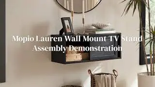 Mopio Lauren Wall Mount TV Stand Assembly Video
