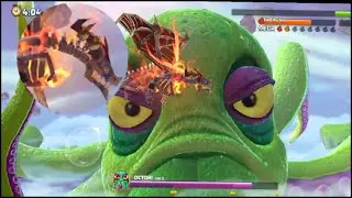 Bone Dragon Skully Vs Giant Octopus OCTONI - HUNGRY DRAGON