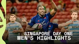 France and Fiji bring the FLAIR 🤌 | HSBC SVNS Singapore 2026 | Day One Men's Highlights