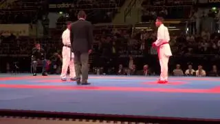 REZENDE_FIGUEIRA VINICIUS vs THOMAS JORDAN Male Kumite -67kg - 2014 World Karate Championships